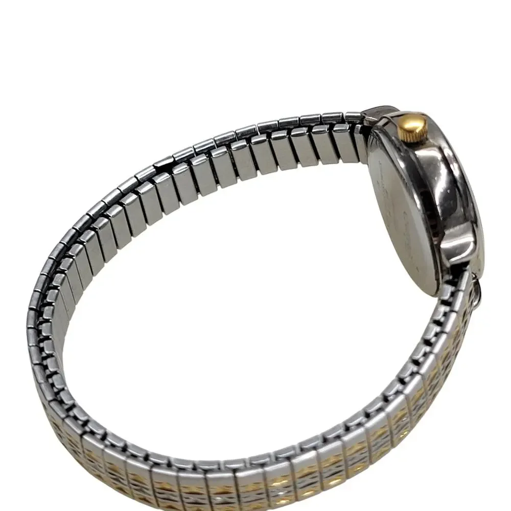 Carriage by Timex Womens Watch Indiglo Two Tone Expansion Band Quartz